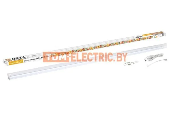 Светильник LED ДПО 2001 14 Вт, 4000К, IP40, Народный-SQ0329-0853