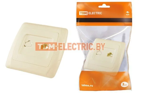 «Розетка компьютерная RJ45 сл. кость «»Онега»» TDM»-SQ1805-0051