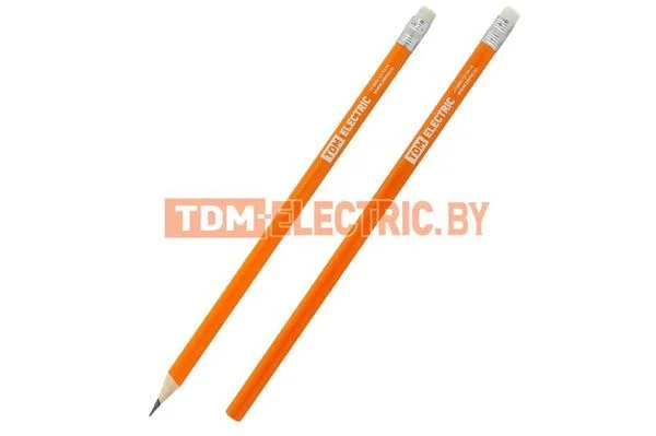 Карандаш простой с ластиком TDM -RM0109-0044