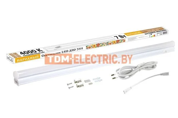 Светильник LED ДПО 2001 7 Вт, 4000К, IP40, Народный-SQ0329-0069