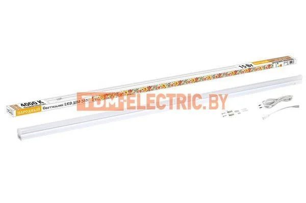 Светильник LED ДПО 2001 15 Вт, 4000К, IP40, Народный-SQ0329-0071