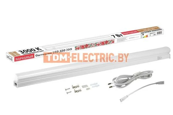 Светильник LED ДПО 2001 7 Вт, 3000К, IP40, Народный-SQ0329-0111