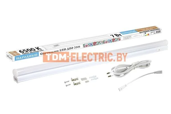 Светильник LED ДПО 2001 7 Вт, 6500К, IP40, Народный-SQ0329-0113