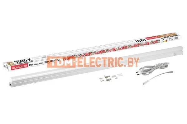 Светильник LED ДПО 2001 10 Вт, 3000К, IP40, Народный-SQ0329-0850