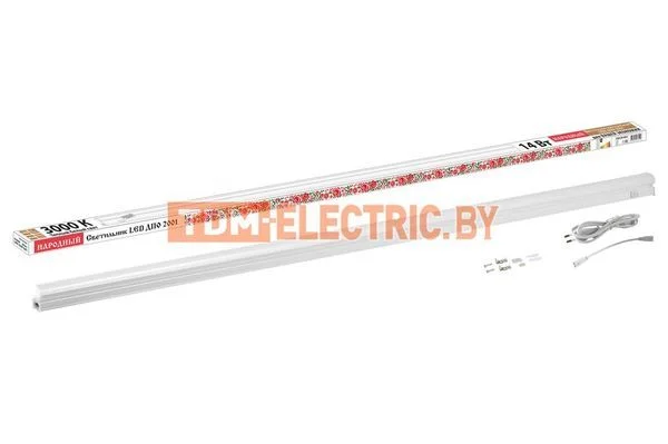 Светильник LED ДПО 2001 14 Вт, 3000К, IP40, Народный-SQ0329-0852