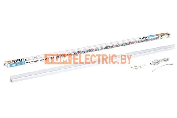 Светильник LED ДПО 2001 14 Вт, 6500К, IP40, Народный-SQ0329-0854