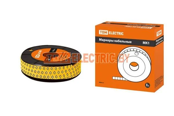 «Маркер МК1 — 2,5мм символ «»0″» 1000шт/ролл TDM»-SQ0511-0015