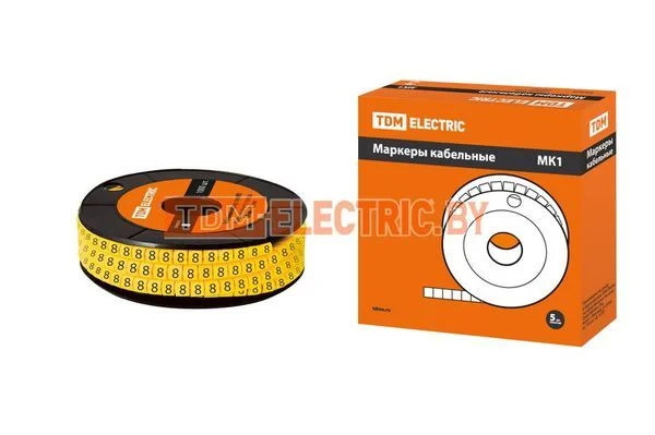 «Маркер МК1 — 2,5мм символ «»8″» 1000шт/ролл TDM»-SQ0511-0023