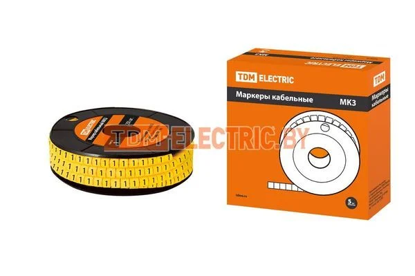 «Маркер МК3 — 6мм символ «»1″» 350шт/ролл TDM»-SQ0511-0051