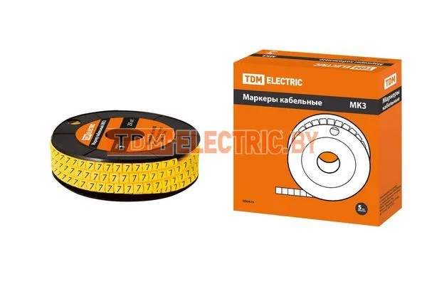 «Маркер МК3 — 6мм символ «»7″» 350шт/ролл TDM»-SQ0511-0057