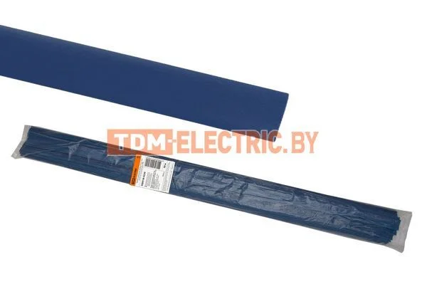 Термоусаживаемая трубка ТУТнг 10/5 синяя по 1м (50 м/упак) TDM-SQ0518-0220