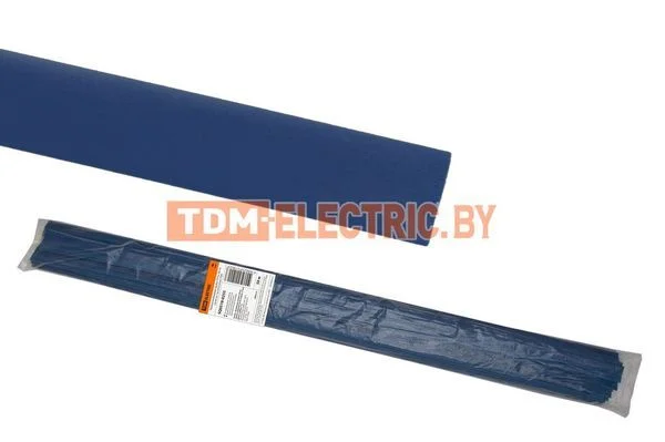 Термоусаживаемая трубка ТУТнг 20/10 синяя по 1м (50 м/упак) TDM-SQ0518-0255