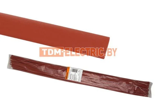 Термоусаживаемая трубка ТУТнг 25/12,5 красная по 1м (50 м/упак) TDM-SQ0518-0268