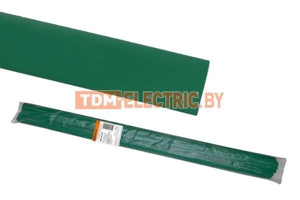Термоусаживаемая трубка ТУТнг 40/20 зеленая по 1м (25 м/упак) TDM-SQ0518-0295