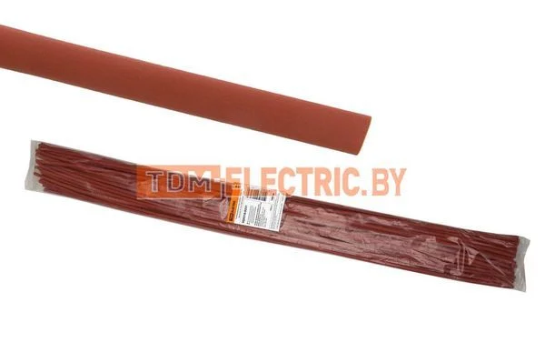 Термоусаживаемая трубка ТУТнг 4/2 красная по 1м (100 м/упак) TDM-SQ0518-0331