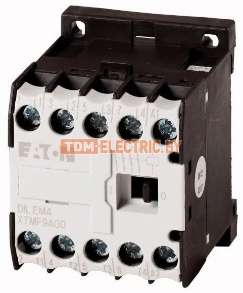 DILEM4(24V50/60HZ) — Миниконтактор 9А, управляющее напряжение 24В, 4 полюса, категория применения AC-3, АС4