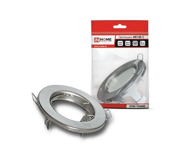 Светильник встраиваемый MR16R-RC-standard металл под лампу JCDR GU5.3 12/230В хром IN HOME