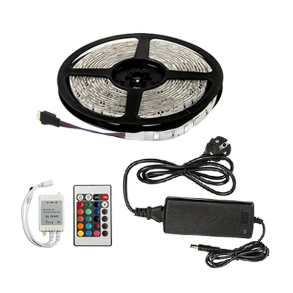 Набор сд лента LS 50RGB-30/65-5-AP-СТ 30LED 36Вт IP65 мультиколор 5м, адаптер, контроллер IN HOME