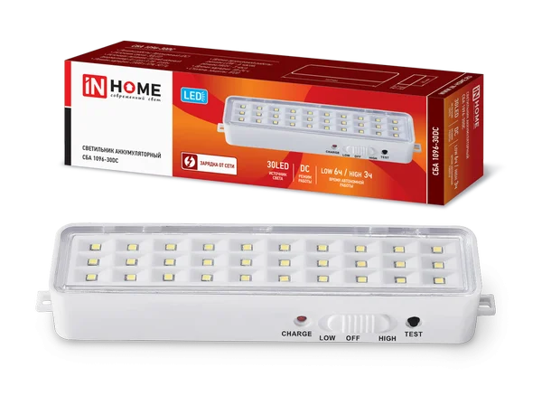 Светильник сд ав СБА 1096-30DC 30LED 600mAh lithium battery DC IN HOME