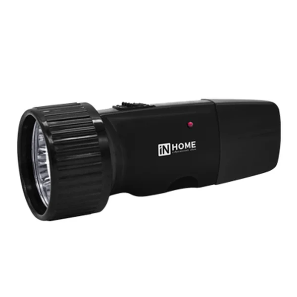 Фонарь руч аккум MLA 01-B 5LED 120Lm 6ч 2 реж, з/у 230В ЧЕРНЫЙ IN HOME