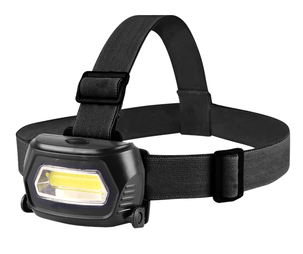 Фонарь налобный аккум HLA 07B 3W LED 200Lm 8ч 3 реж, з/у 230В ЧЕРНЫЙ IN HOME