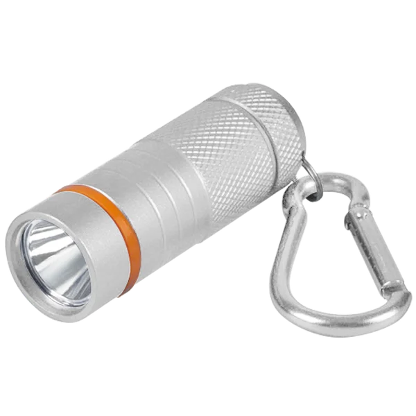 Фонарь-брелок KL 61S LED бат в комп алюм СЕРЫЙ IN HOME