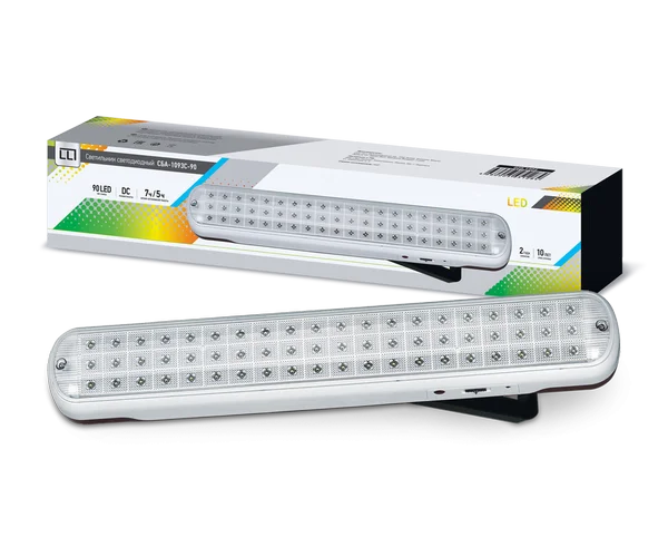 Светильник сд ав СБА 1093С 90LED Li-ion DC LLT