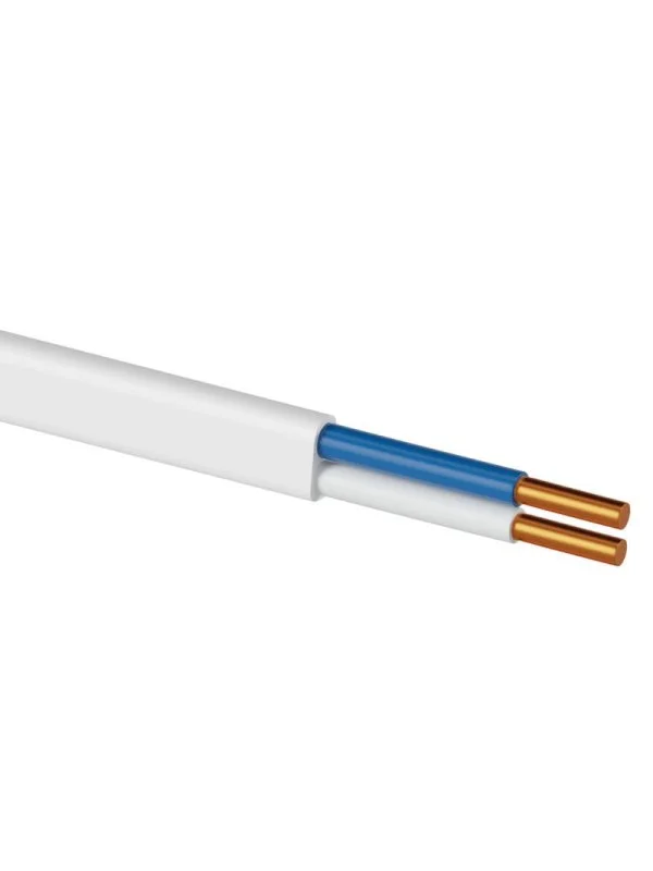 Провод ПВВП 2х1 ГОСТ (100м), белый TDM SQ0127-0251