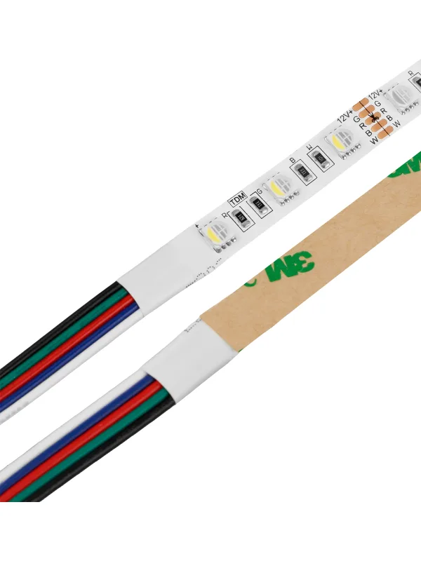 Лента светодиодная SMD5050-60 LED/м-IP20-12 В-10 Вт/м-RGBW (4 в 1), (5 м) TDM — изображение 2