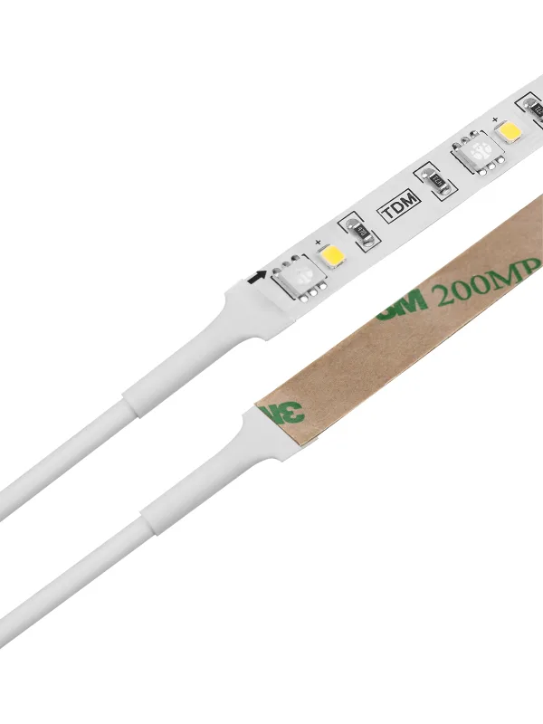 Лента светодиодная SMD5050+SMD2835 60LED/м-IP20-12 В-8 Вт/м-RGB+3000 К (5 м) TDM — изображение 2
