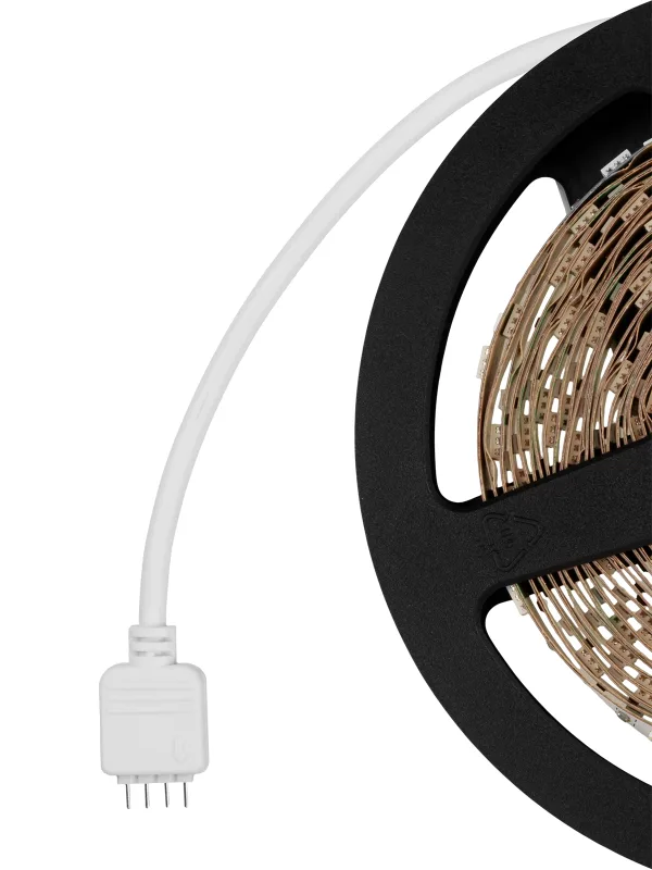 Лента светодиодная SMD5050+SMD2835 60LED/м-IP20-12 В-8 Вт/м-RGB+3000 К (5 м) TDM — изображение 5