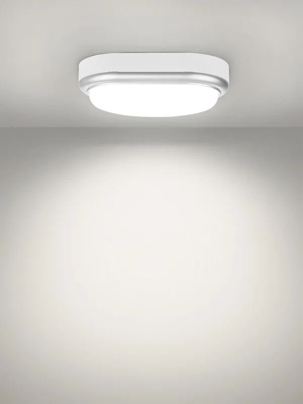 Светильник накладной LED ДПО «Антарес» 15Вт 6500К овал 221*131*68 мм мат.серебро IP54 TDM — изображение 7