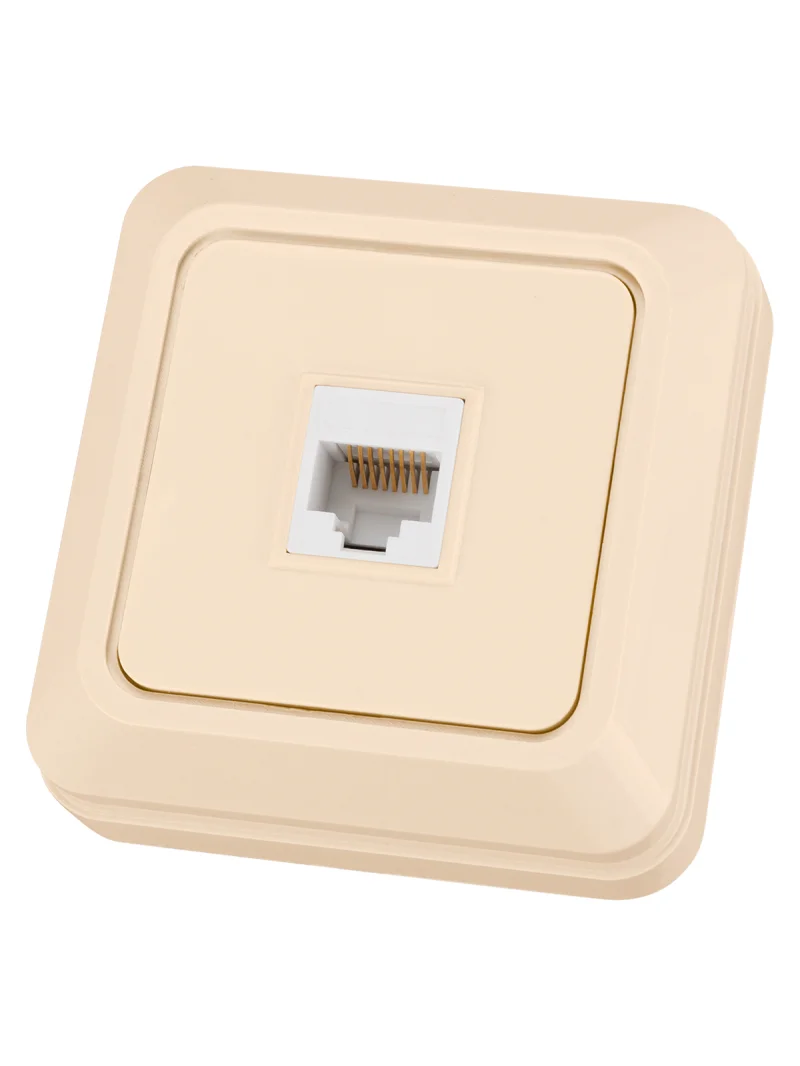 Розетка компьютерная (RJ-45) открытой установки IP20, сл. кость «Ладога» TDM — изображение 2