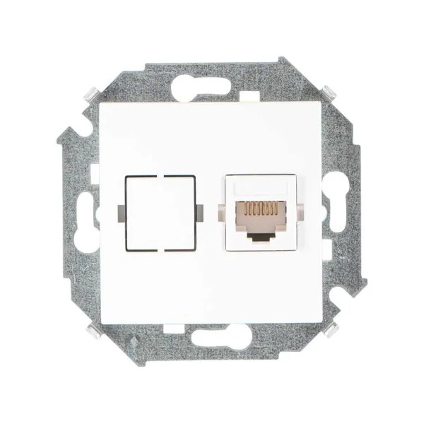 Установочные изделия Симон 15 серия 1591598-030 розетка компьютерная RJ45 белый-044963