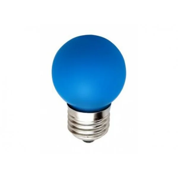 Лампа светодиодная d-45 3LED Е27 син.-047081