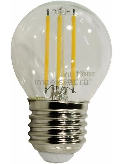 Светодиодная (LED) FIL Лампа Smartbuy-G45-07W/3000/E27 (SBL-G45F-7-30K-E27)-SBL-G45F-7-30K-E27