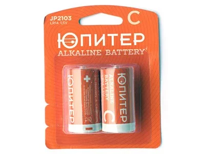 Батарейка С LR14 1.5V alkaline 2 шт.ЮПИТЕР-JP2103