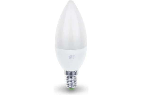 Лампа сд LED-СВЕЧА-std 5Вт 230В Е14 4000К 450Лм ASD