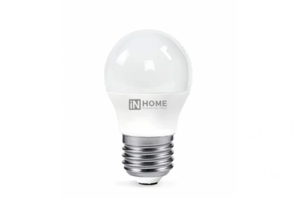 Лампа сд LED-ШАР-VC 6Вт 230В Е27 4000К 480Лм IN HOME