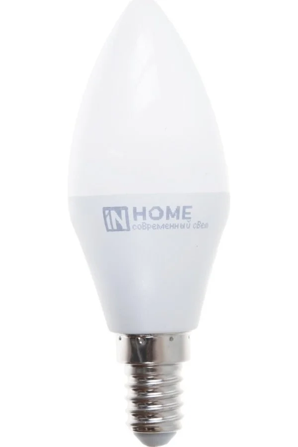 Лампа сд LED-СВЕЧА-VC 8Вт 230В Е14 4000К 600Лм IN HOME