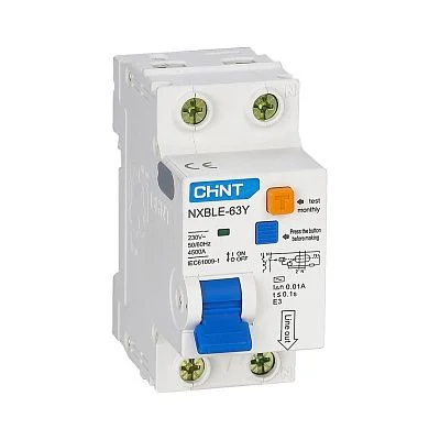 Диф.автомат NXBLE-63Y 1P+N 32А 30mA электронный тип AС, х-ка С, 4.5kA (CHINT)-105545CH