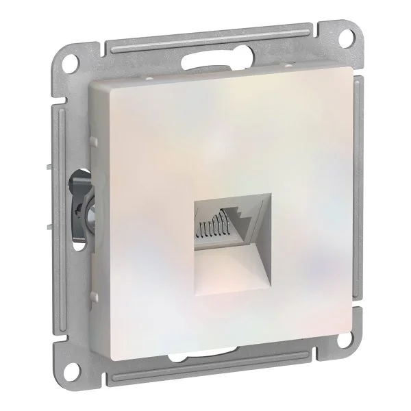 Розетка компьютерная 1-м AtlasDesign RJ45 кат.5E механизм бел. SchE ATN000183-ATN000183
