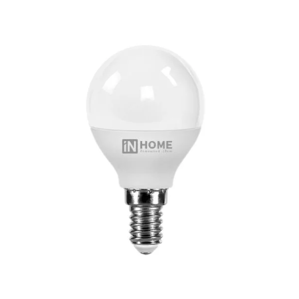 Лампа сд LED-ШАР-VC 8Вт 230В Е14 3000К 600Лм IN HOME