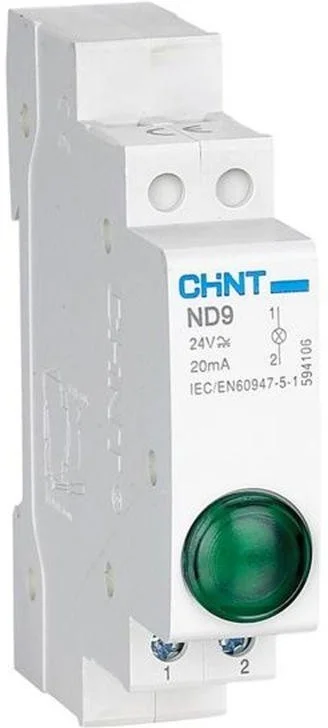 Индикатор ND9-1/g зеленый, AC/DC230В (LED) (R)-594108