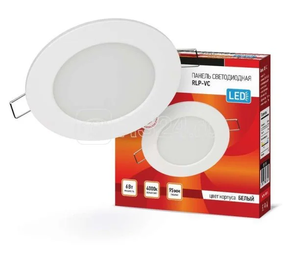 Панель сд круглая RLP-eco 24Вт 230В 4000К 1440Лм 300/280мм белая IP40 IN HOME