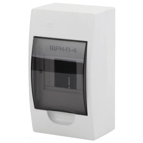 Бокс ЩРН-П-4 мод. навесной пластик IP41 SIMPLE NO-box_simple-plastic_4_surface ЭРА-Б0041521