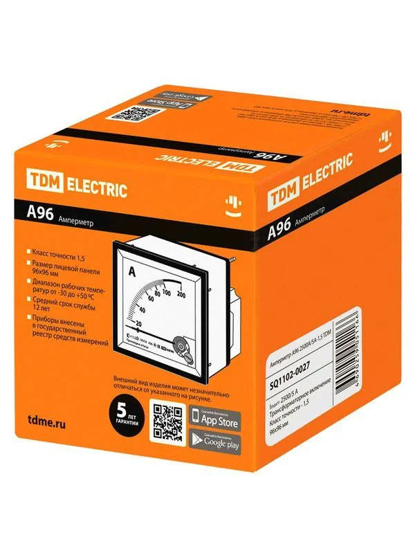Амперметр А96 2500А/5А-1,5 TDM — изображение 3