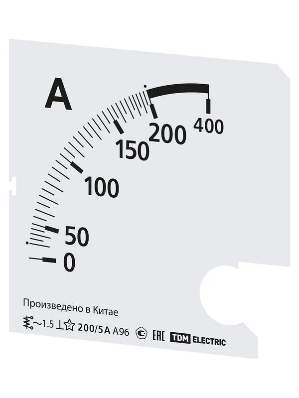 Шкала Ш96 200/5А-1,5 (для А96 Х/5А) TDM