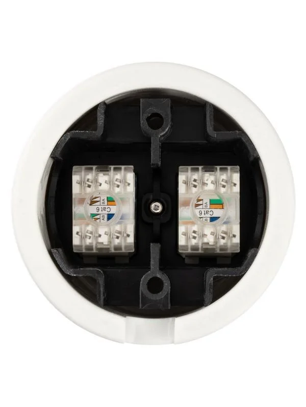 Розетка двойная компьютерная RJ45 белая «Болонь» TDM — изображение 7