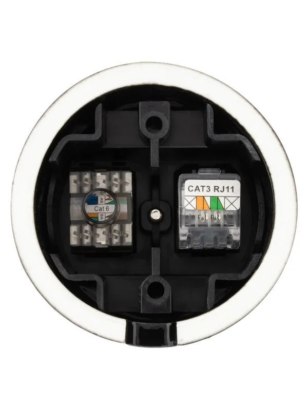 Розетка телефонная RJ11 + компьютерная RJ45 черная «Болонь» TDM — изображение 7